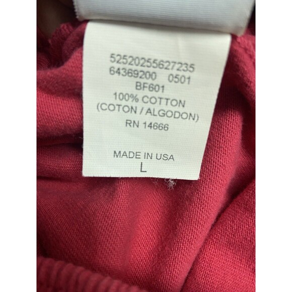 Lee Premium Jersey Y2K Joggers Mens Size Large Red Made in USA Tie Vintage - Picture 7 of 7